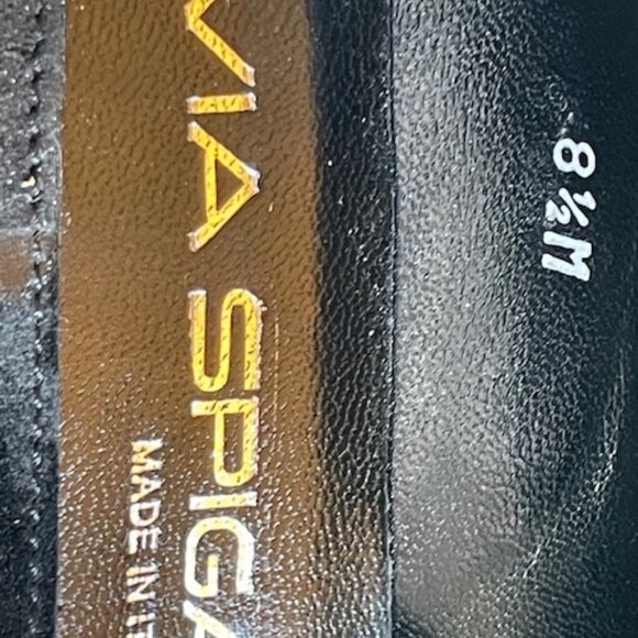 Via Spiga Black Suede& Leather Pumps - Size 8.5 - Picture 5 of 5